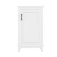 BADEZIMMERSCHRANK Weiß 51/34/83 cm - Weiß, Holz (51/83/34cm) - PANGIVO