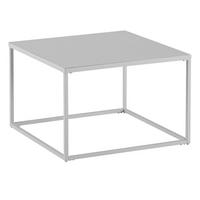 COUCHTISCH Weiß Metall Industrial 60x60x40 cm, Quadratisch - Weiß, Metall (60/60/40cm) - KADIMA DESIGN