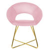 STUHL Samt rose - Pink, Metall (53/77/64cm) - ML-DESIGN