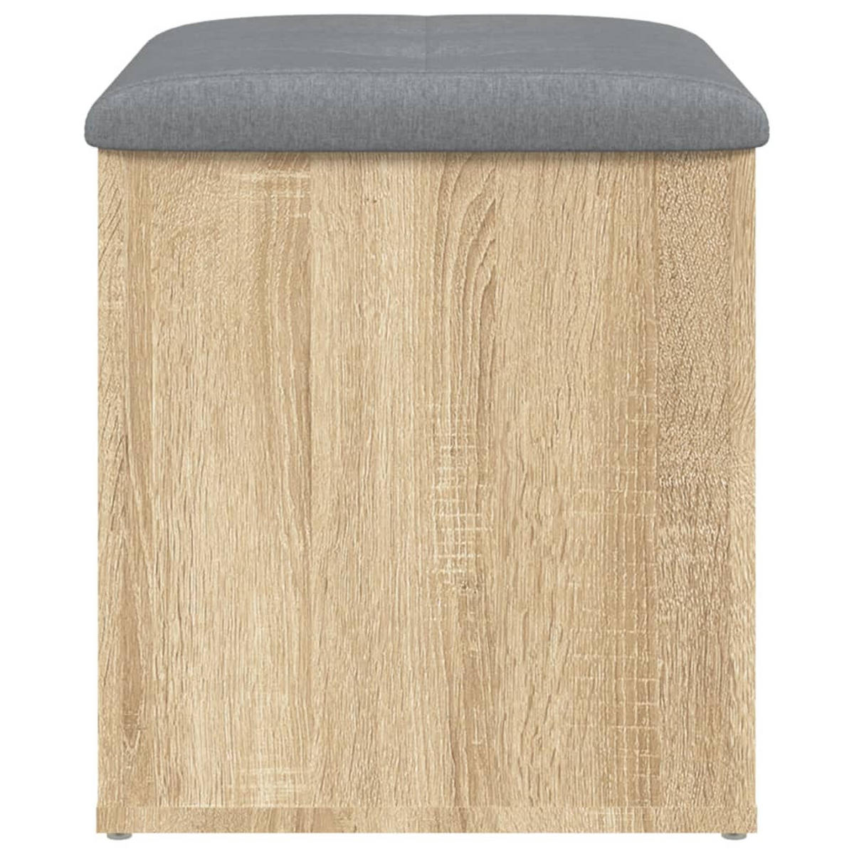 SITZBANK Jona mit Stauraum Sonoma-Eiche 42x42x45 cm - Sonoma Eiche, Holz (42/45/42cm) - DELUKE