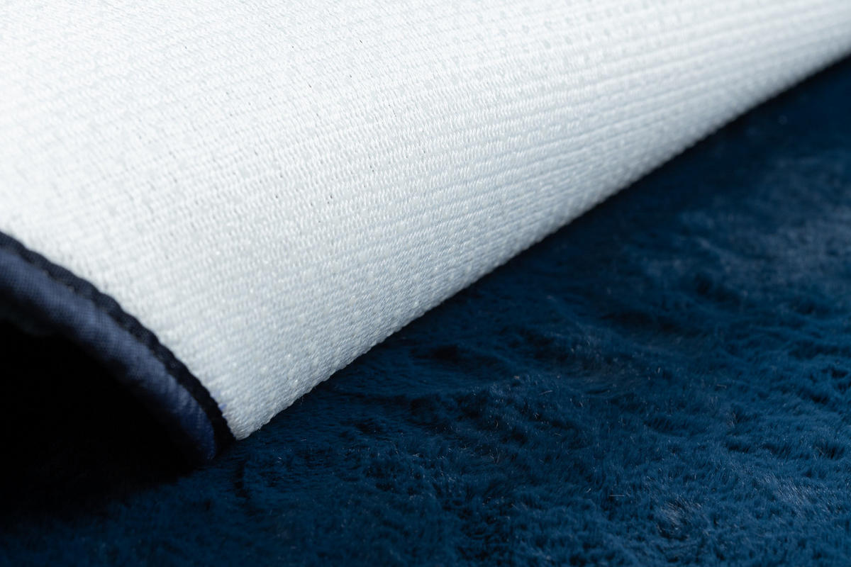 TEPPICH Posh 80 cm - Blau, Textil (80/80cm) - rugsX