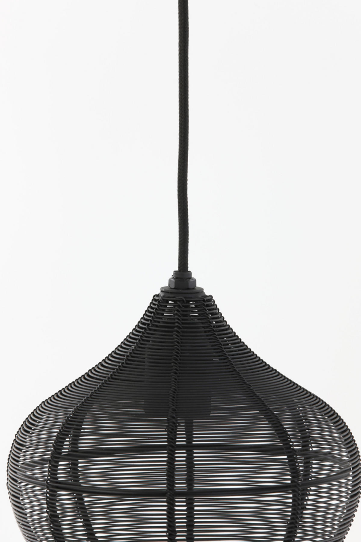 HÄNGELAMPE Alvaro Schwarz Ø20/22 cm - Schwarz, Metall (20/20/22cm) - Light & Living