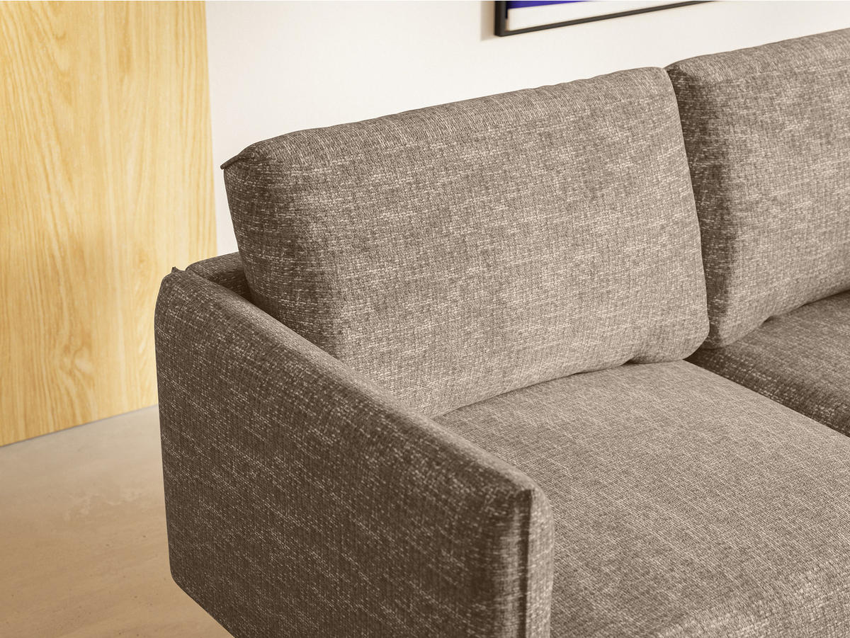 SOFA Koge Ohne Schlaffunktion, Braun - Braun, Textil (196/95/86cm) - Fedve