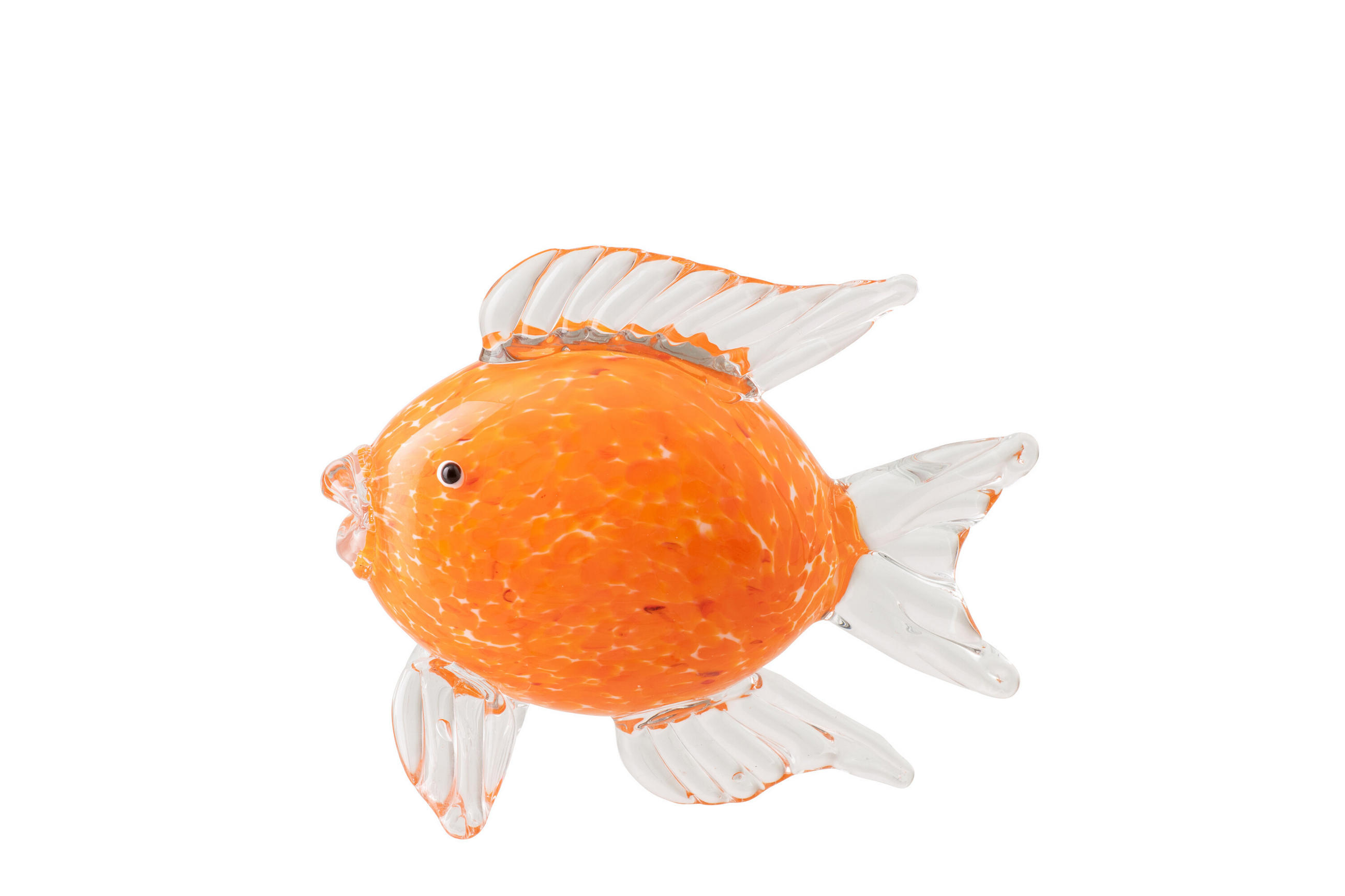 BRIEFBESCHWERER R FISCH - Orange, Glas (6.9/14/17.2cm) - J-Line