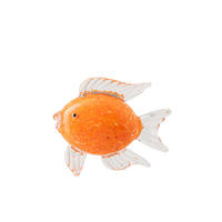 BRIEFBESCHWERER R FISCH - Orange, Glas (6.9/14/17.2cm) - J-Line