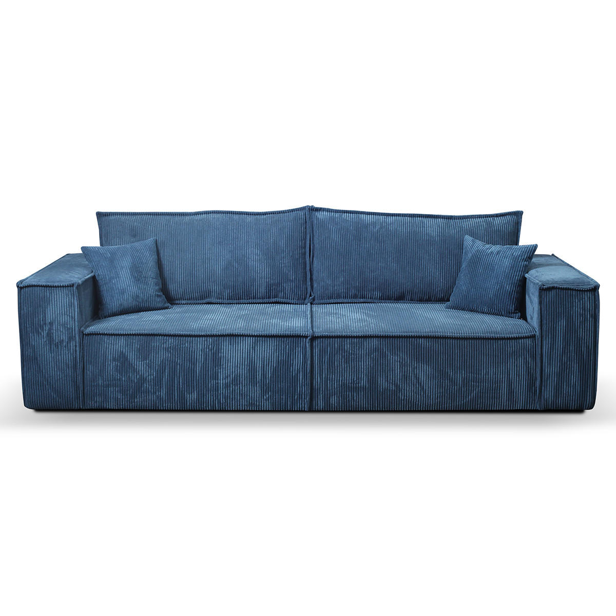 SOFA Isaac 4 Sitzplätze Blau - Blau, Holzwerkstoff (255/85/105cm) - Petits-meubles