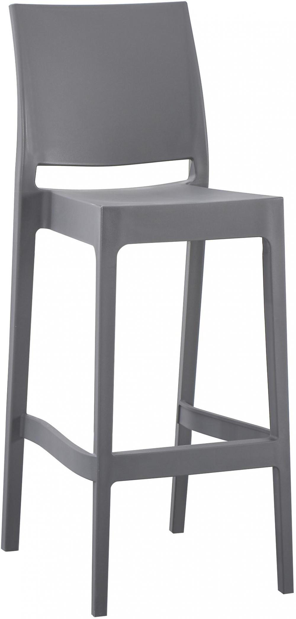 BARHOCKER Kunststoff Dunkelgrau - Dunkelgrau, Kunststoff (41/106/52cm) - CLP