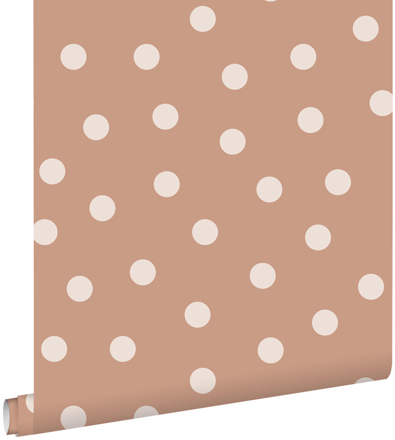 TAPETE Punkte 53 cm x 10.05 m - Terracotta, Papier (53/0.1cm) - ESTAhome