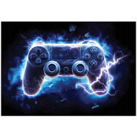 TAPETE Kinderzimmer 3D Effekt Gaming 400x280 - Multicolor, Papier (400/280cm) - Wallarena