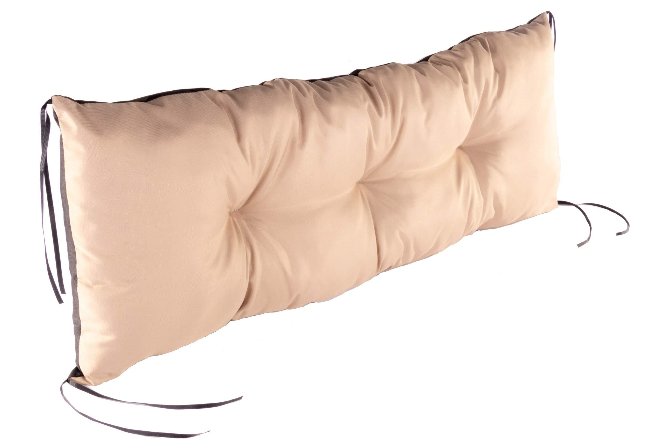 SITZKISSEN 120/40/13 cm, in Beige für 2 Personen, Bankauflage - Beige, Naturmaterialien (120/13/40cm) - Best for Kids