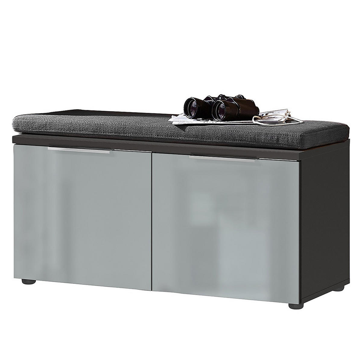 GARDEROBEN-SET 4-TLG. Geneva-01 - Grau, Holzwerkstoff (200/200/40cm) - Lomado