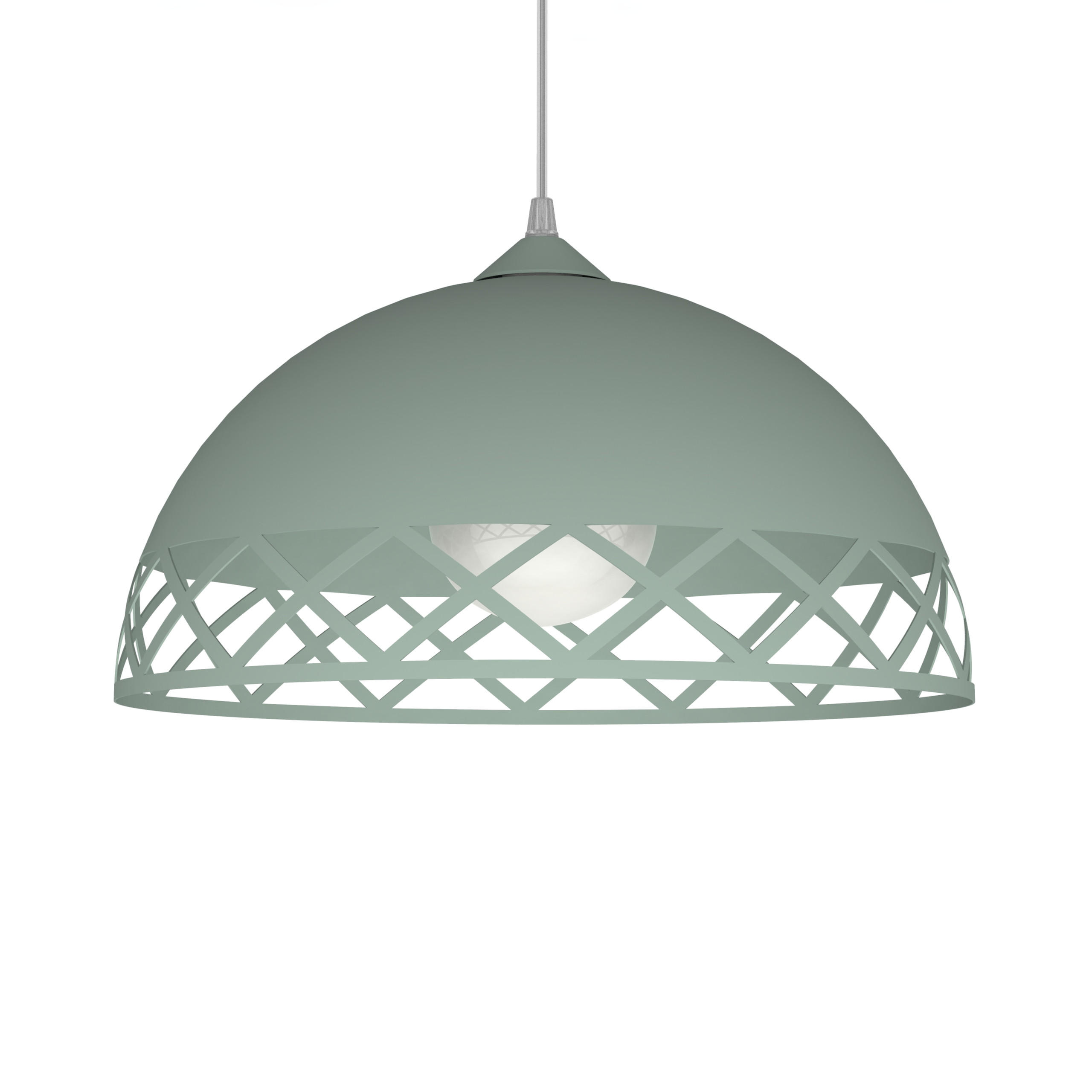 HÄNGELEUCHTE - Grün, Metall (40/40/20cm) - Lumicom