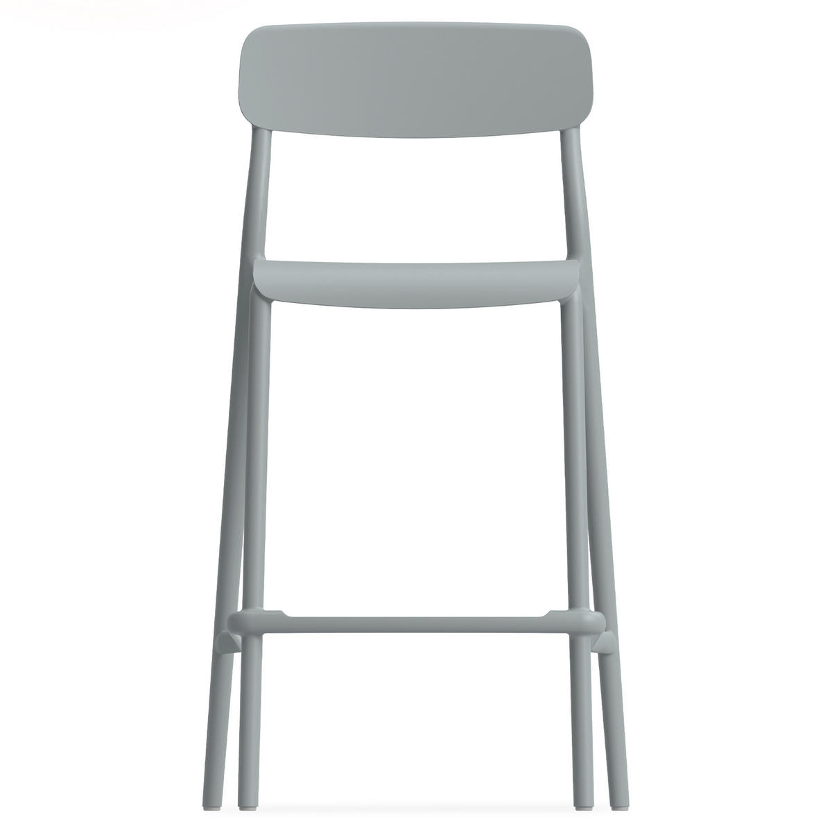 GARTENHOCKER GALIO, 2-er Set - Grau, Kunststoff (52/98.5/54.5cm) - KONSIMO®