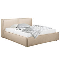 POLSTERBETT - Beige, Textil (200/200cm) - home24