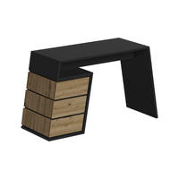 SCHREIBTISCH Okaro Anthrazit/Eiche 105 x 50 cm mit 3 Schubladen - Eichefarben/Anthrazit, Holzwerkstoff (50/105/75cm) - Vicco