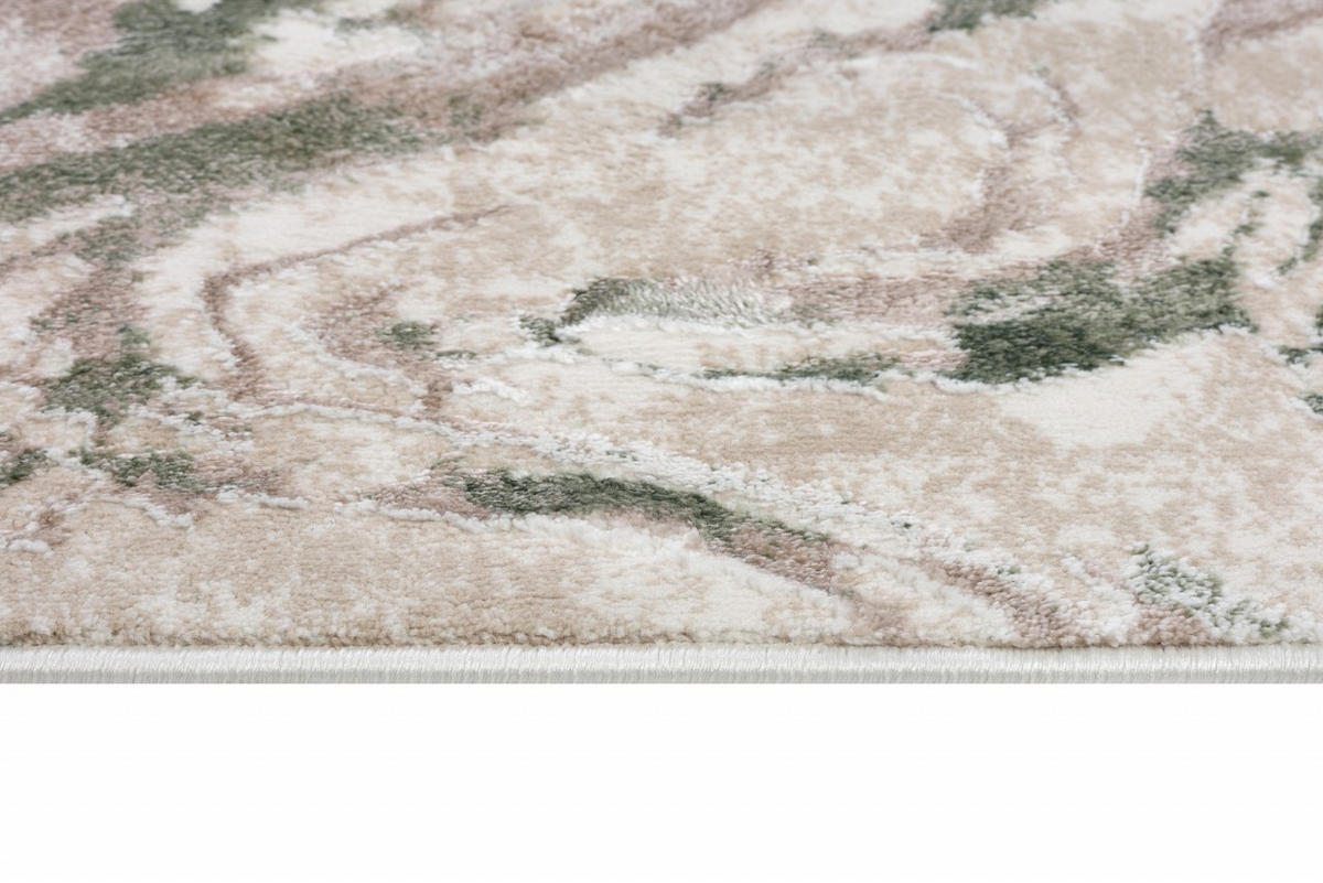 KOBEREC béžový krémový zelený - 80 x 150 cm - lesná zelená/béžová, textil (80/150cm) - Mazovia