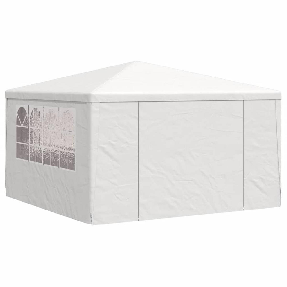 PROFI-PARTYZELT Mit Seitenwänden 4/4 M Weiss 90 G/M² - Weiß, Kunststoff (400/275/400cm) - vidaXL