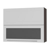 KÜCHENHÄNGESCHRANK Kvantum W8BS/90 Weiß Matt / Lava Matt 90 / 32,5 / 72cm - Dunkelgrau/Weiß, Holz/Holzwerkstoff (90/72/32.5cm) - Feldmann-Wohnen