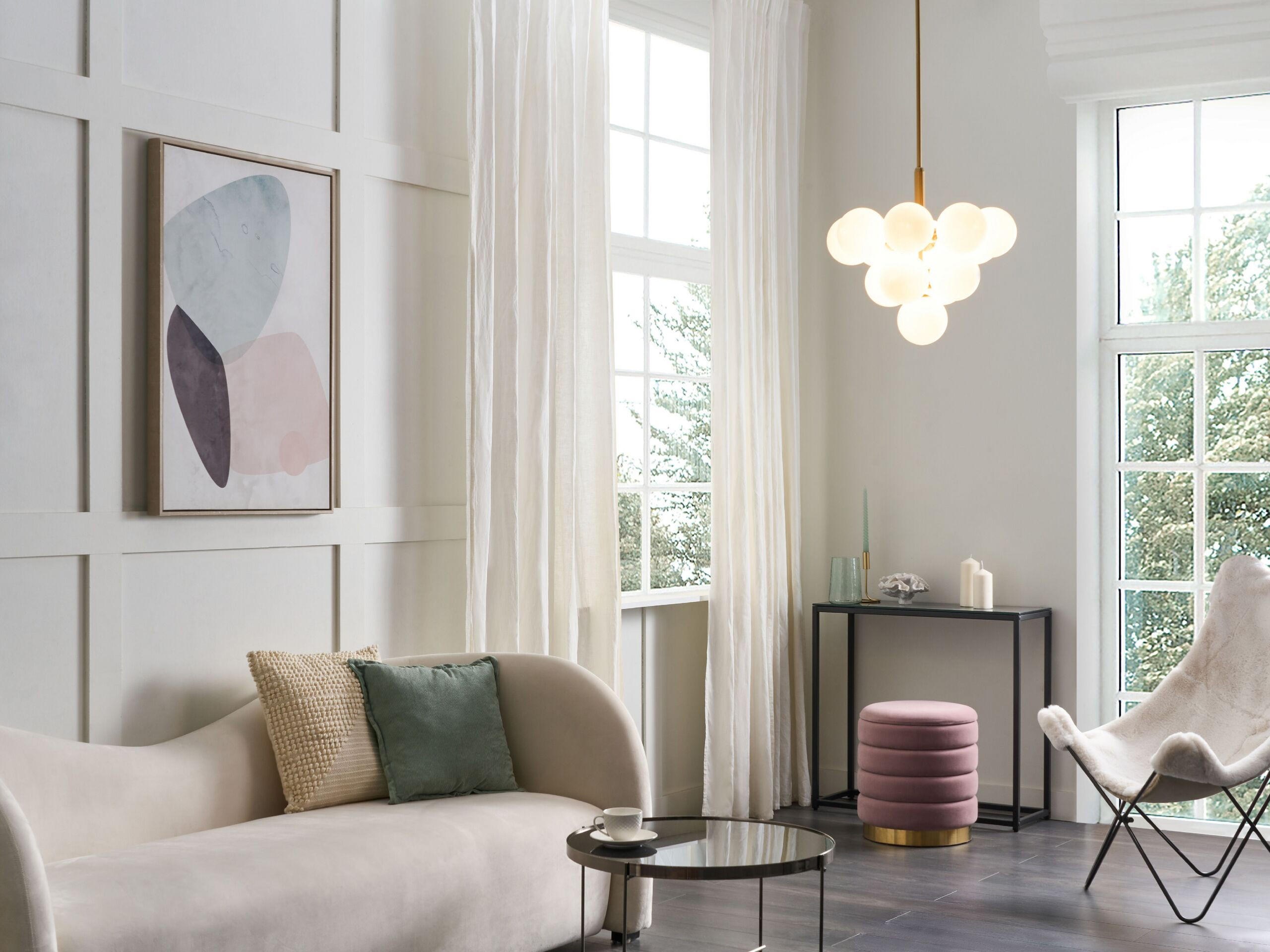 HÄNGELEUCHTE Birrie 43/43/99 cm - Messingfarben, Metall (43/43/99cm) - Beliani