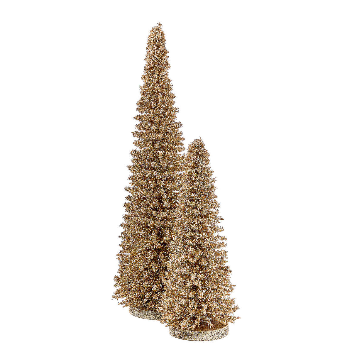 DEKO-TANNE X-Mas glitzernd - Goldfarben, Naturmaterialien (17/45/17cm) - Butlers