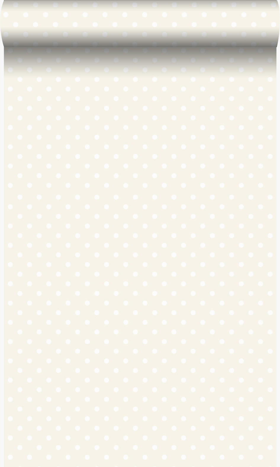 TAPETE Punkte 53 cm x 10.05 m - Grau, Papier (53/1000cm) - Origin Wallcoverings