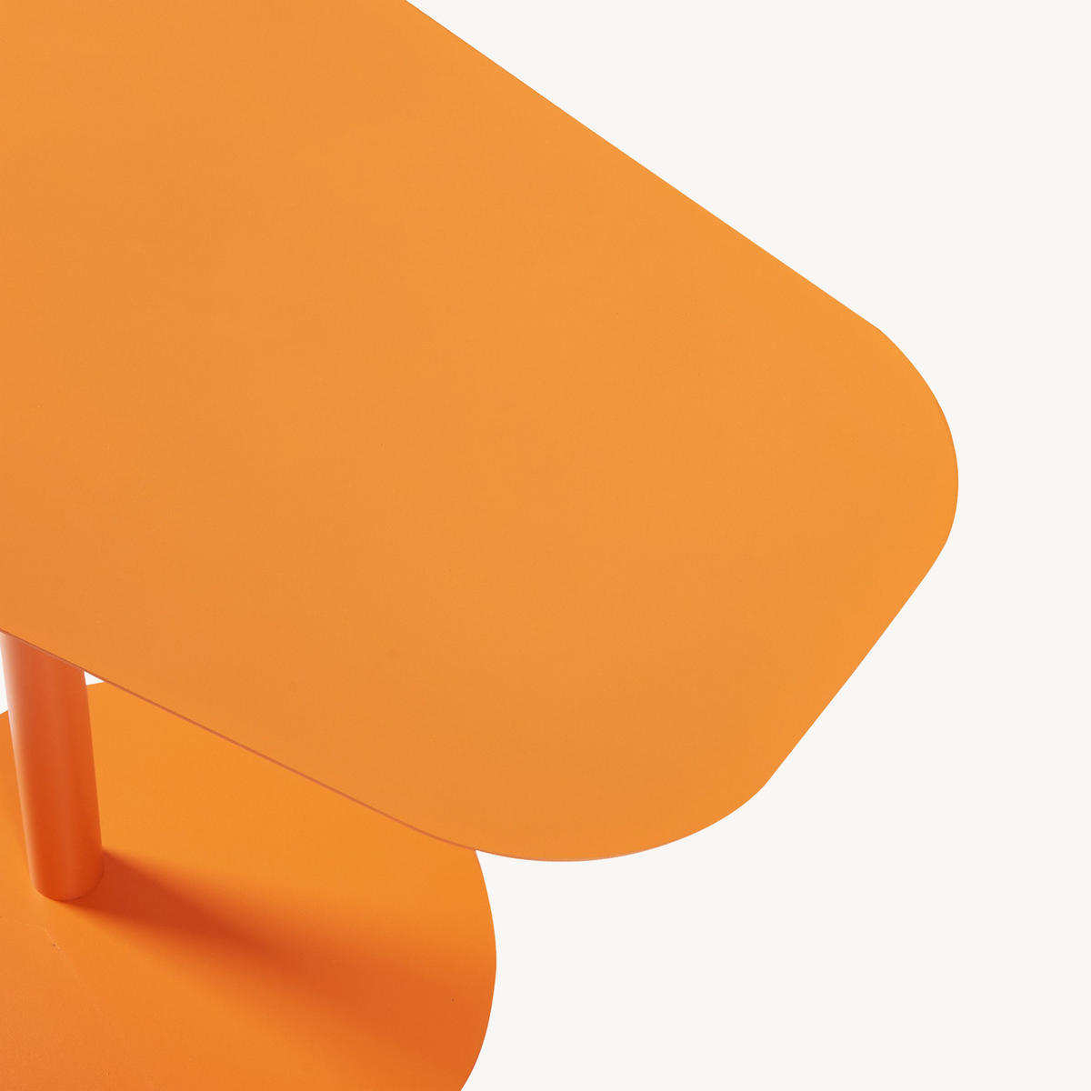 BEISTELLTISCH Nastätten - Orange, Metall (38/50/50cm) - [en.casa]