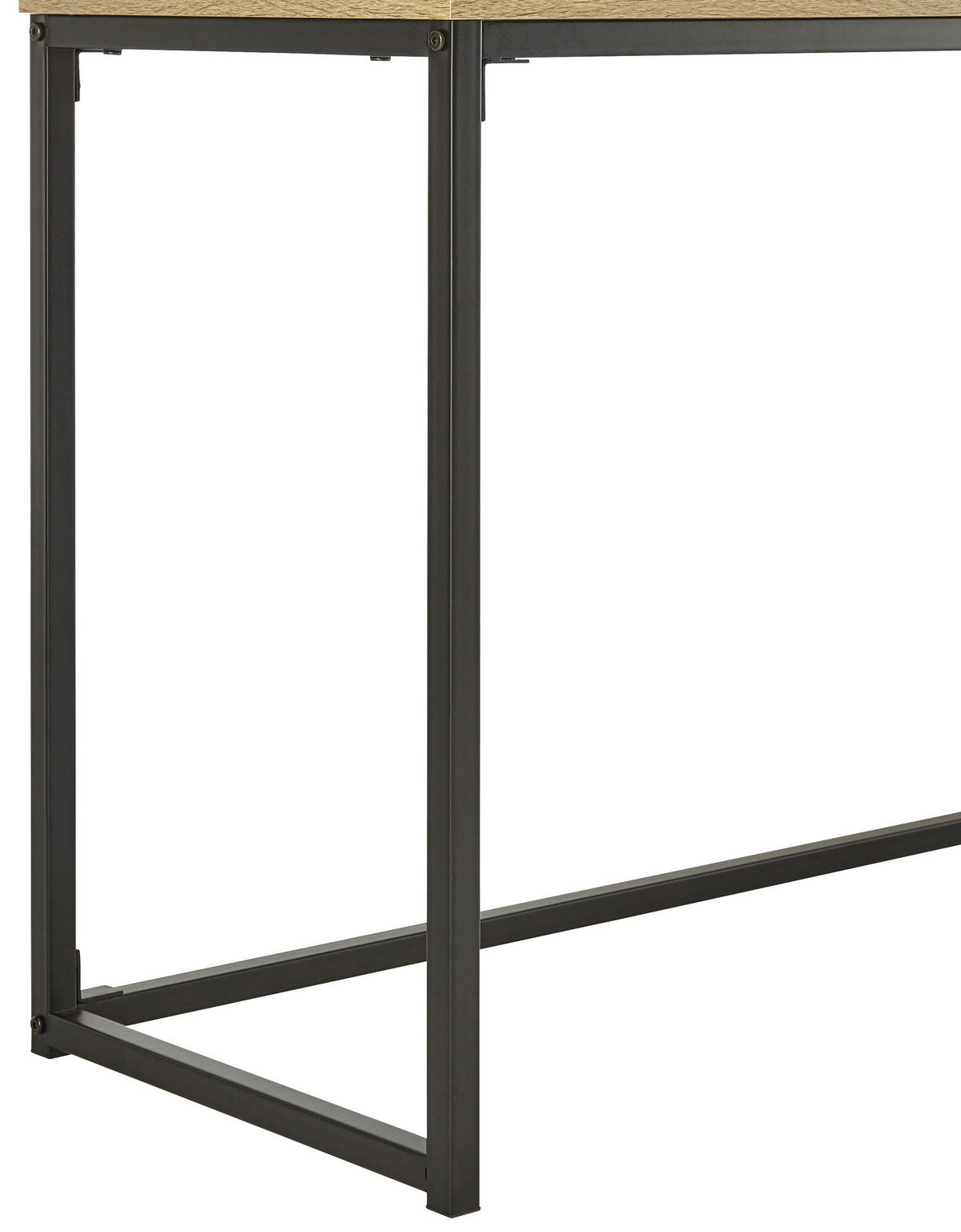 KONSOLENTISCH Giorgia Eiche/Schwarz MDF - Schwarz, Holz (100/38/76cm) - Bessagi Home