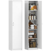 KÜCHENSCHRANK DE-08521 5 Ebenen mit verstellbaren Regalen Weiß - Weiß, Holzwerkstoff (35/180/40cm) - ComfortXL