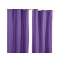 ÖSENVORHANG blickdicht 2er-Set, 137/228 cm - Lila, Textil (137/228cm) - Homescapes