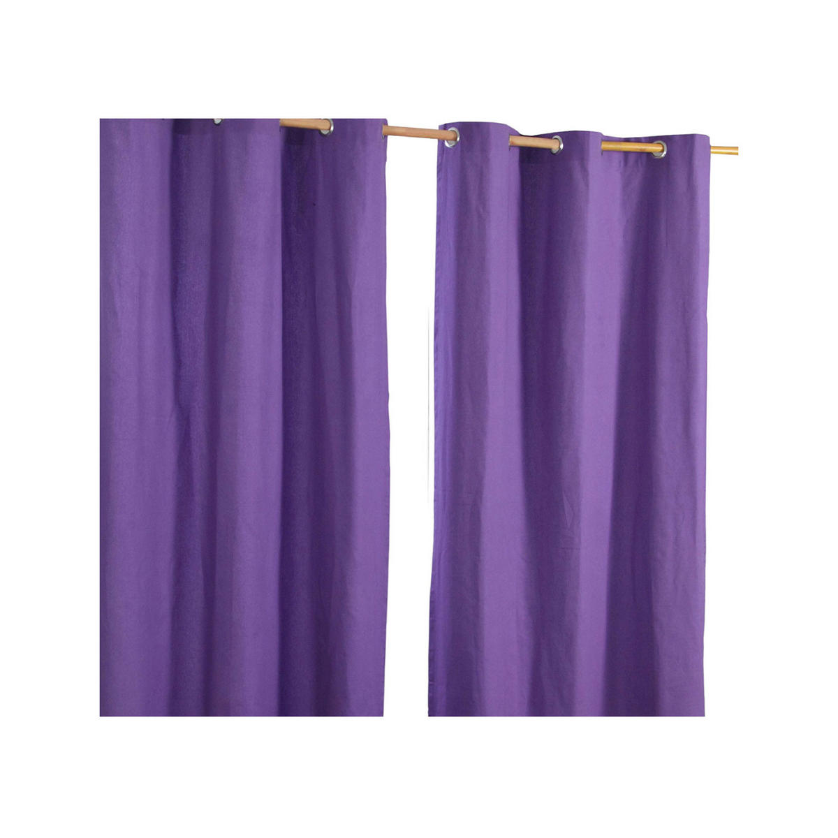 ÖSENVORHANG blickdicht 2er-Set, 137/228 cm - Lila, Textil (137/228cm) - Homescapes