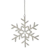 BAUMANHÄNGER Hang On Flocke - Silberfarben, Metall (13/13/0.5cm) - Butlers