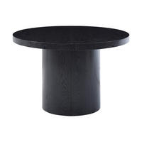 ESSTISCH - 4 Personen, 6 Personen, 8 Personen, 10 Personen, 12 Personen - Holz, Platte - Schwarz - SIDRINA - Schwarz, Holz (120/240/76cm) - Vente-Unique