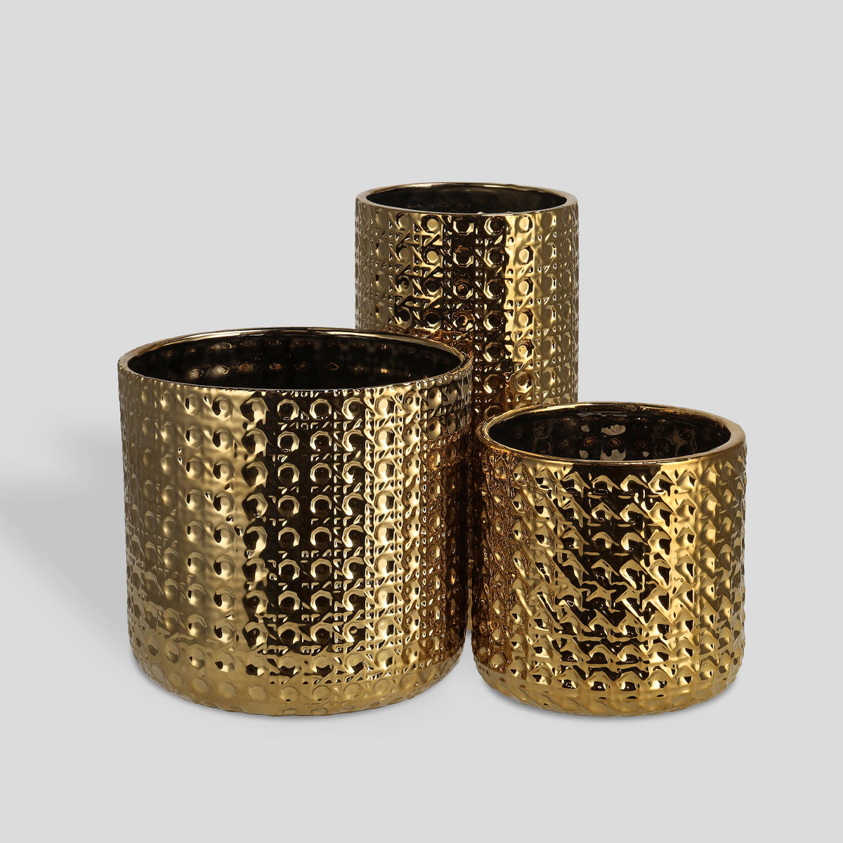 BLUMENTOPF Sylvi - Goldfarben, Stein (15/14.5cm) - home&you