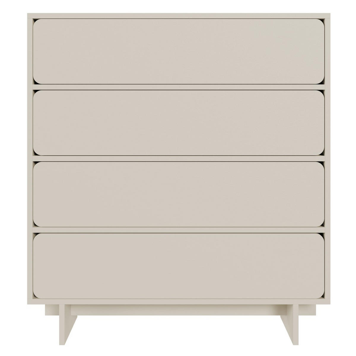 KOMMODE Wuwu Greige 101 cm - Taupe, Holzwerkstoff (100.8/111.8/35cm) - Selsey