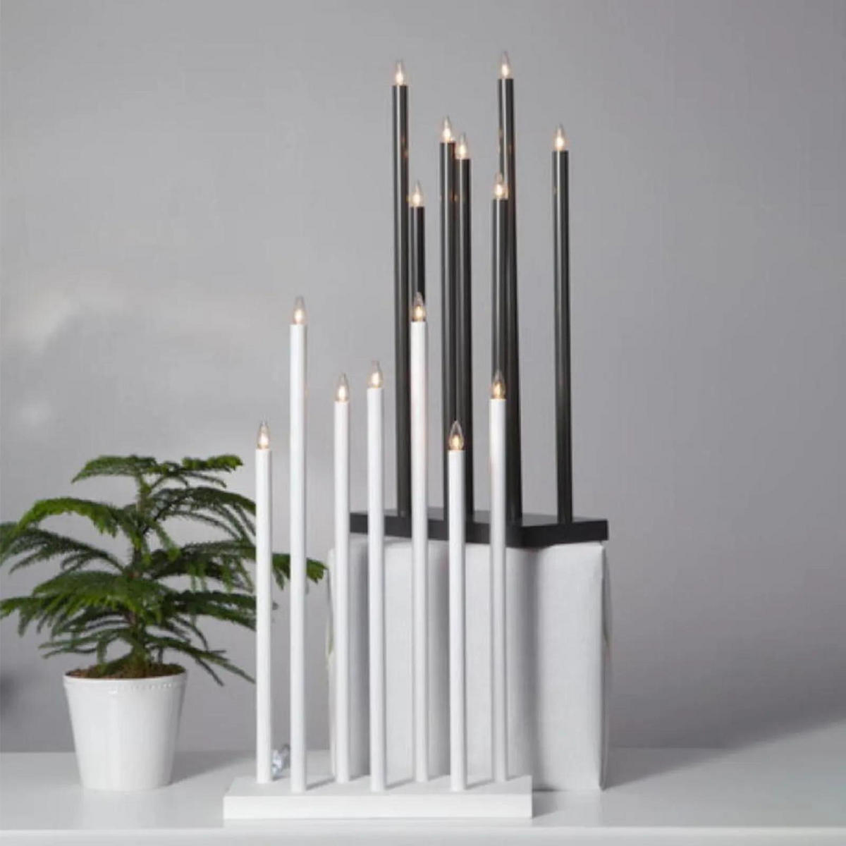 TISCHLEUCHTE Holy Weiß - Weiß, Holz (38/38/66cm) - click-licht