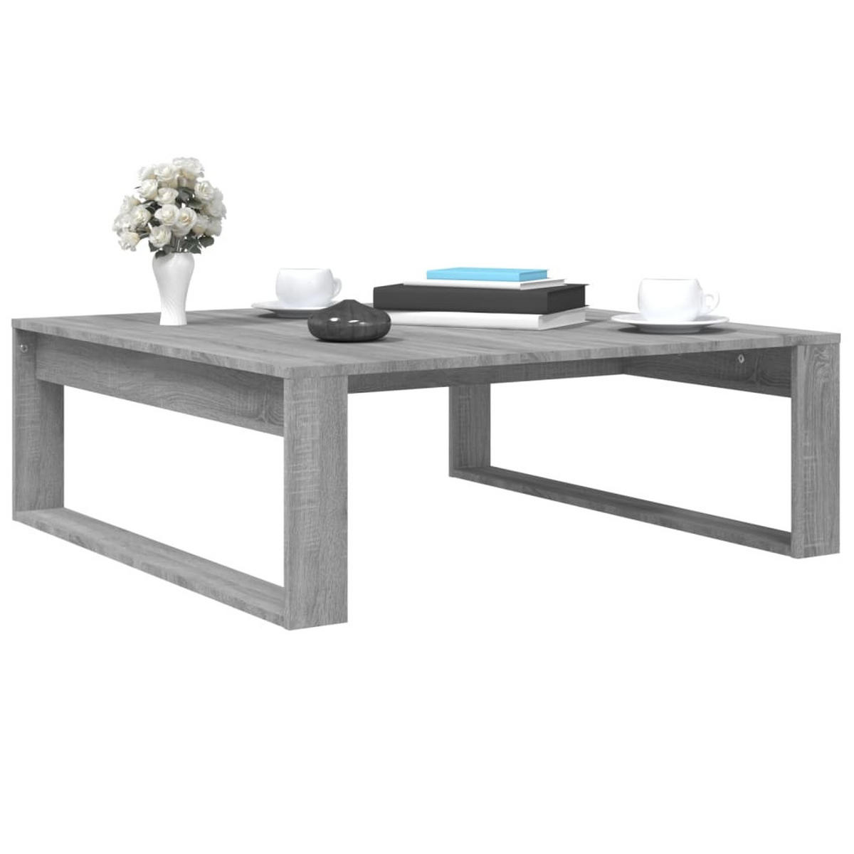 COUCHTISCH Grau Sonoma 100x100x35 cm Holzwerkstoff - Grau, Holzwerkstoff (100/100/35cm) - furnicato