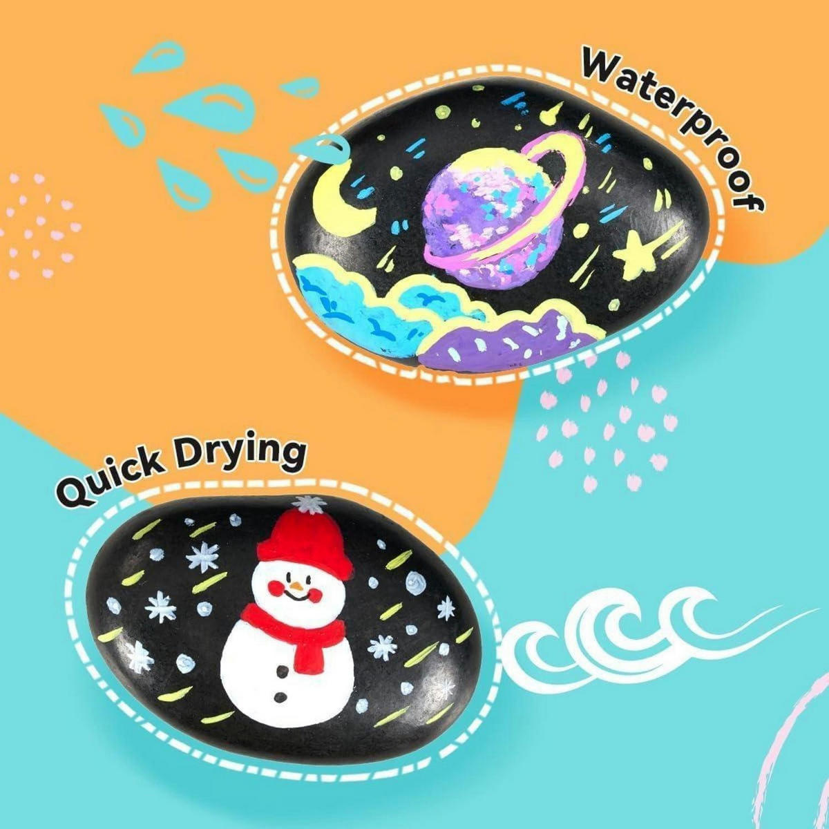 ACRYLSTIFTE 63-teiliges Set - Multicolor, Kunststoff (10/5/15cm)