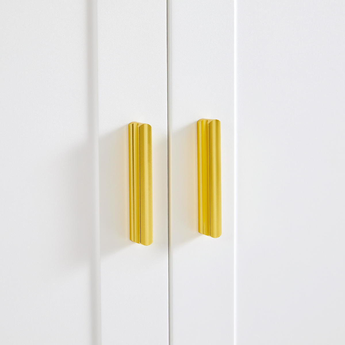 KOMMODE Sideboard 3 Türen Weiß 120x35x92cm - Weiß, Holzwerkstoff (35/92/120cm) - FLIEKS