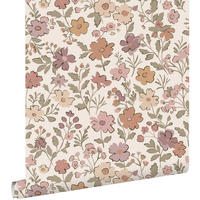 TAPETE Blumen 53 cm x 10.05 m - Lila, Papier (53/0.1cm) - ESTAhome