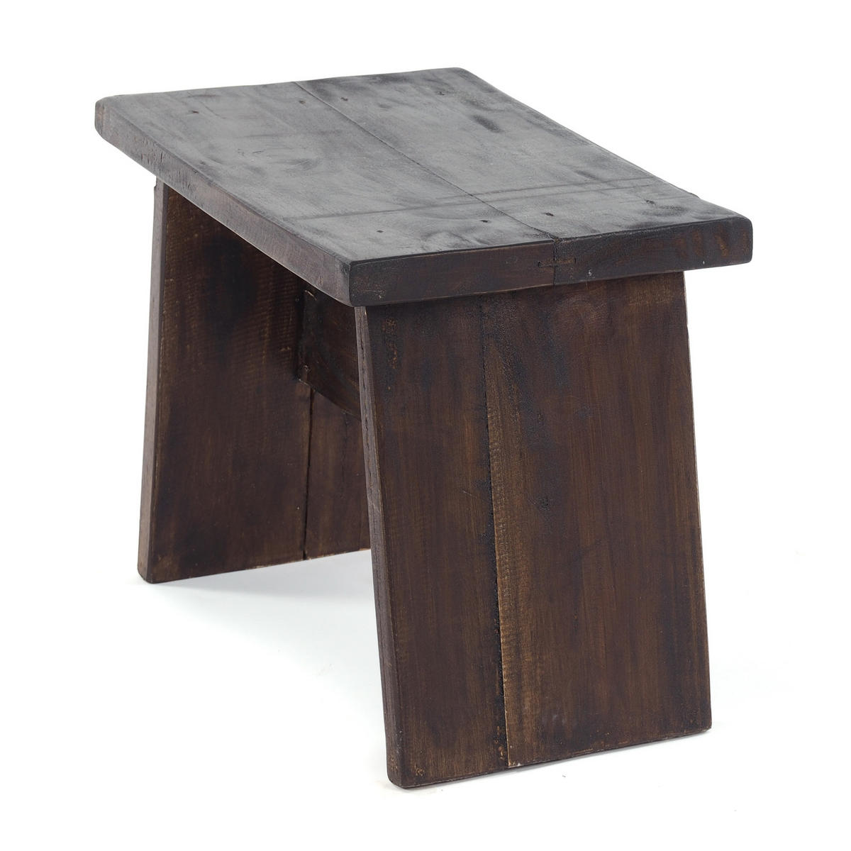 HOCKER SCHEMEL 40 Mahagoni Massivholz 03 dunkelbraun - Dunkelbraun, Holz (40/31/25cm) - DESIGN DELIGHTS