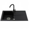 GRANITSPÜLE KDO graphite 750x435mm - Graphitfarben, Holzwerkstoff (43/17/43cm) - roe furniture