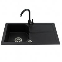 GRANITSPÜLE KDO graphite 750x435mm - Graphitfarben, Holzwerkstoff (43/17/43cm) - roe furniture