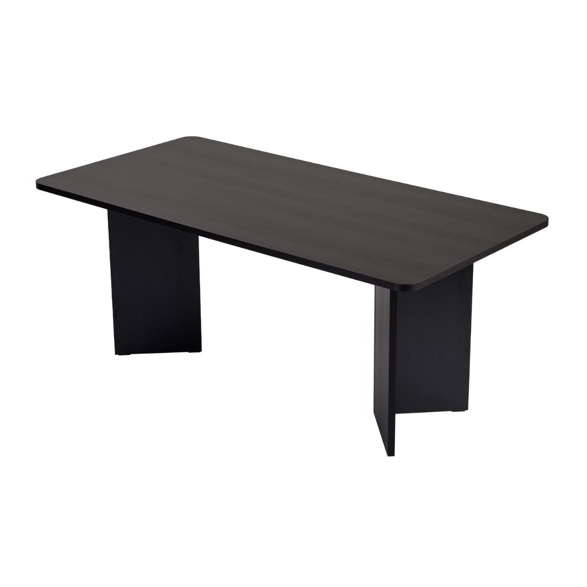 ESSTISCH mit rechteckiger Tischplatte 35/46/180 cm - Eichefarben, Holzwerkstoff (96/90/75cm) - Calicosy