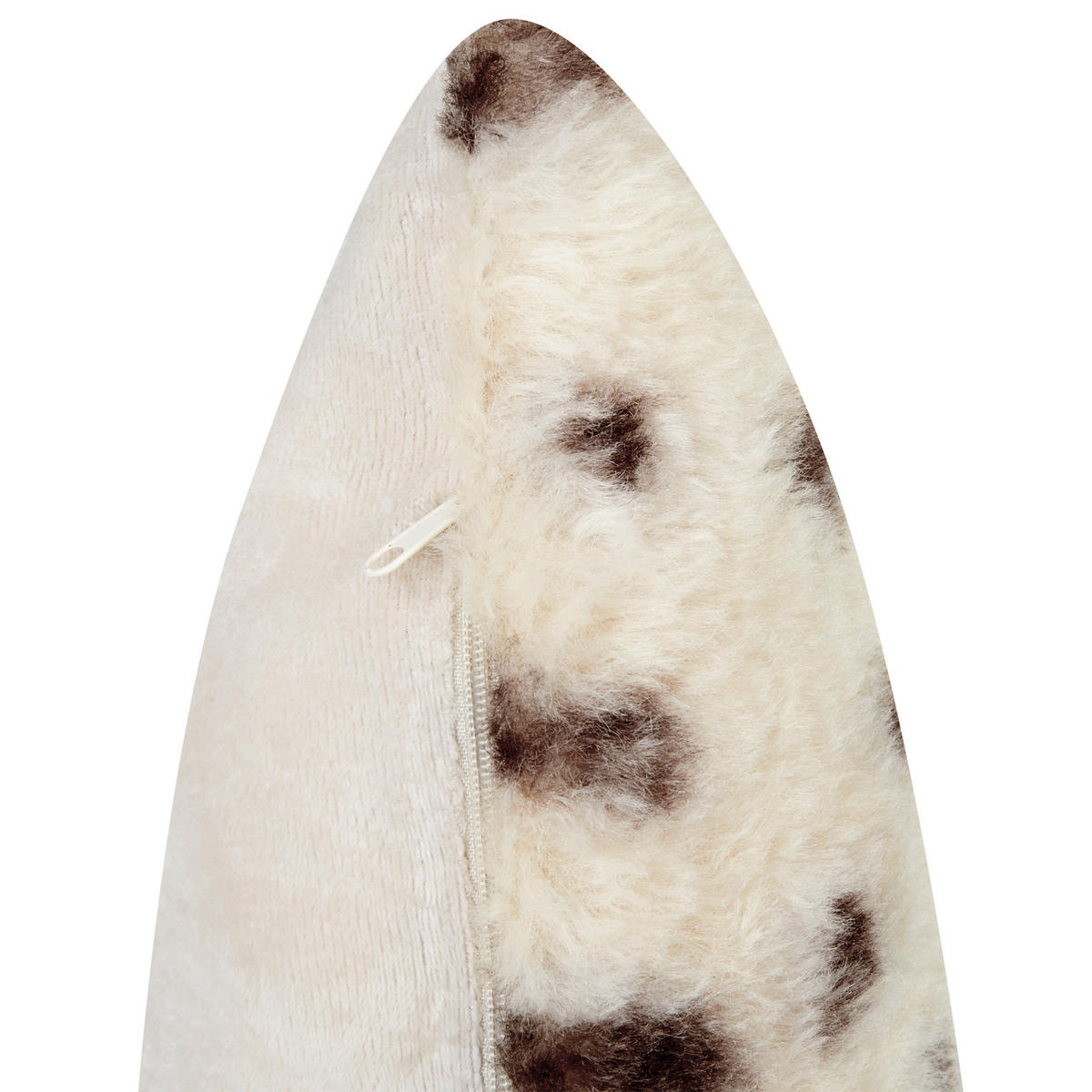 DEKOKISSEN 2er-Set Hellbeige 45/45 cm Kasra - Beige/Dunkelbraun, Kunststoff (45/45cm) - Beliani