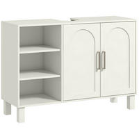 WASCHBECKENUNTERSCHRANK DE-15892 U-Aussparung Creme - Creme, Holzwerkstoff (90/63/30cm) - ComfortXL