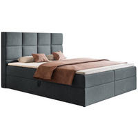 BETT Grafit FOX 5 120x200 cm - Graphitfarben, Textil (120/200cm) - Sepro Meble
