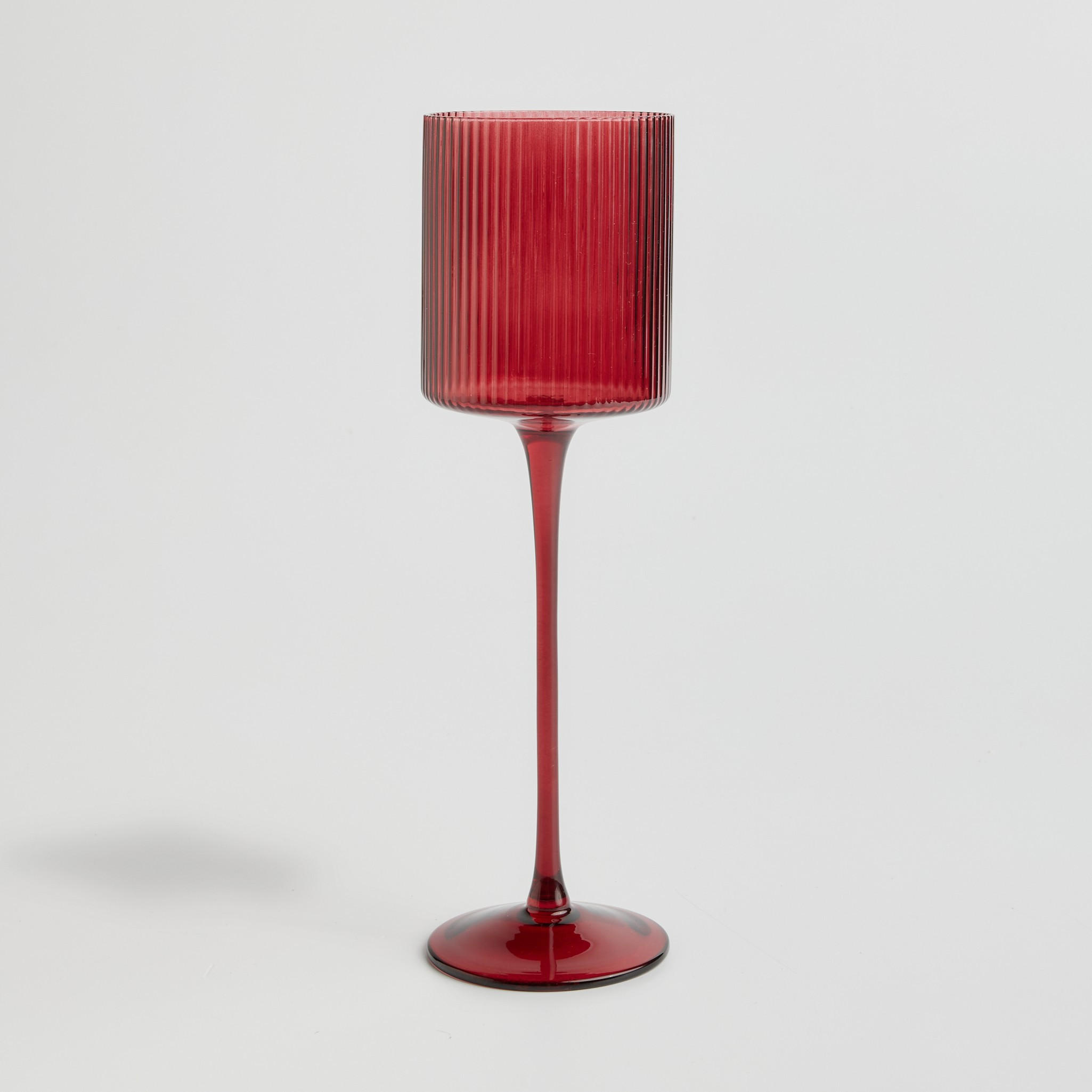 KERZENSTÄNDER Venase - Rot, Glas (8.5/30/8.5cm) - home&you