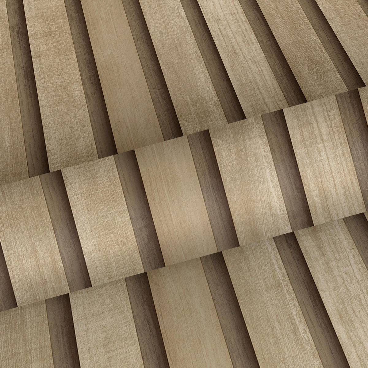 TAPETE 3D Holzpaneele 53 cm x 10 m - Beige, Papier (53/1000cm) - Sanders & Sanders
