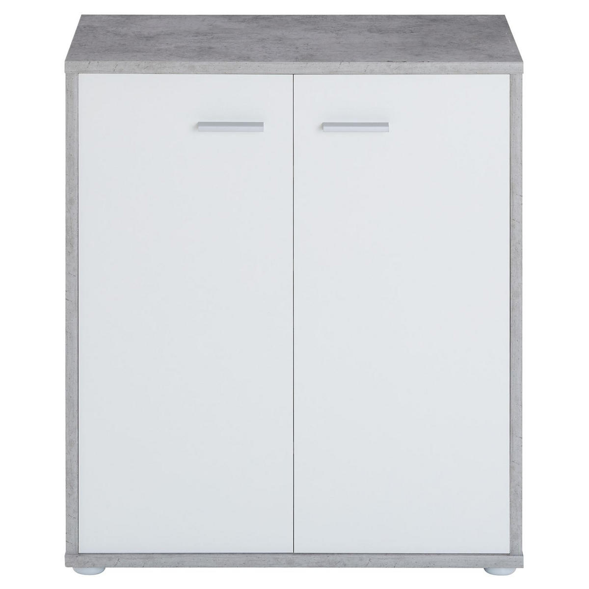 SCHUHSCHRANK LENNIS - Weiß/Grau, Holzwerkstoff (60/70/35cm) - CARO-Möbel