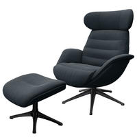 RELAXSESSEL - Grau, Textil/Metall (90/107/90cm) - home24